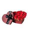 Heart Box of Red Roses, rose box, rose, flower gift, flower, valentines gift, valentines, gift box, gift. New York Blooms