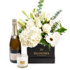 Heavenly Scents Flowers & Champagne Gift, Champagne Gifts, Luxury Gift Baskets, Mixed Floral Arrangement, Champagne, Candle, Floral Gift Baskets, NY Same Day Delivery