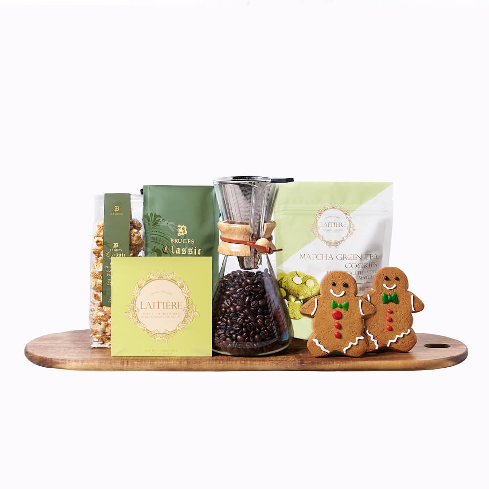 Holiday Cookie &amp; Coffee Gift Set, christmas gift basket, christmas gift, christmas, holiday gift basket, holiday gift, holiday New York Blooms