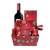 Holiday Wine & Truffle Gift Tray, wine gift baskets, Christmas gift baskets, gourmet gift baskets, holiday gifts, holiday, christmas gift, christmas, wine gift, wine, chocolate gift, chocolate New York Blooms