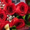 Valentine's Day 12 Stem Red Rose Bouquet With Designer Box from New York Blooms - Flower Gift Box - New York Delivery.