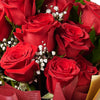 Valentines Day 12 Stem Red Rose Bouquet With Box & Wine from New York Blooms - Flower & Wine Gift Set - New York Delivery.