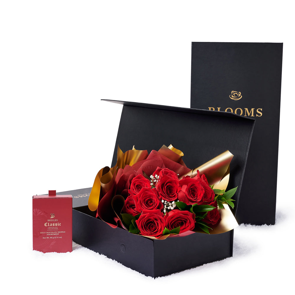 YUDX121 Valentine's Day Rose Gift Box with Love India