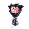 Valentine's Day 12 Stem Pink Rose Bouquet from New York Blooms - Flower Gifts - New York Delivery.