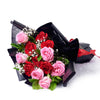 Valentine's Day 12 Stem Red & Pink Rose Bouquet, New York Same Day Flower Delivery, Valentine's Day gifts, roses