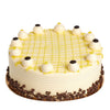 Treat yourself to the refreshing taste of our indulgent Large Lemon Chocolate Cake, a zesty delight that will elevate any special occasion.  New York Blooms