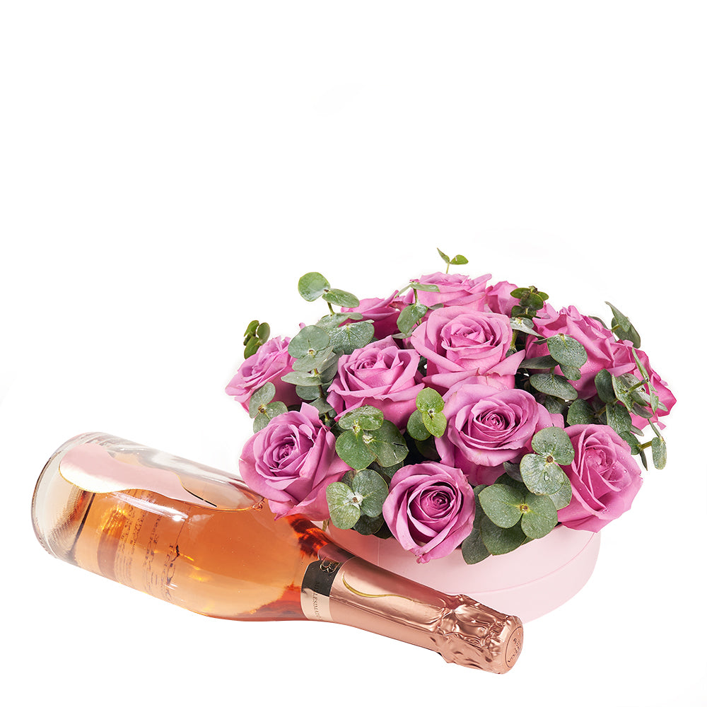 Make any occasion extra special with the Luxe Passion Flowers Champagne Gift from New York Blooms.