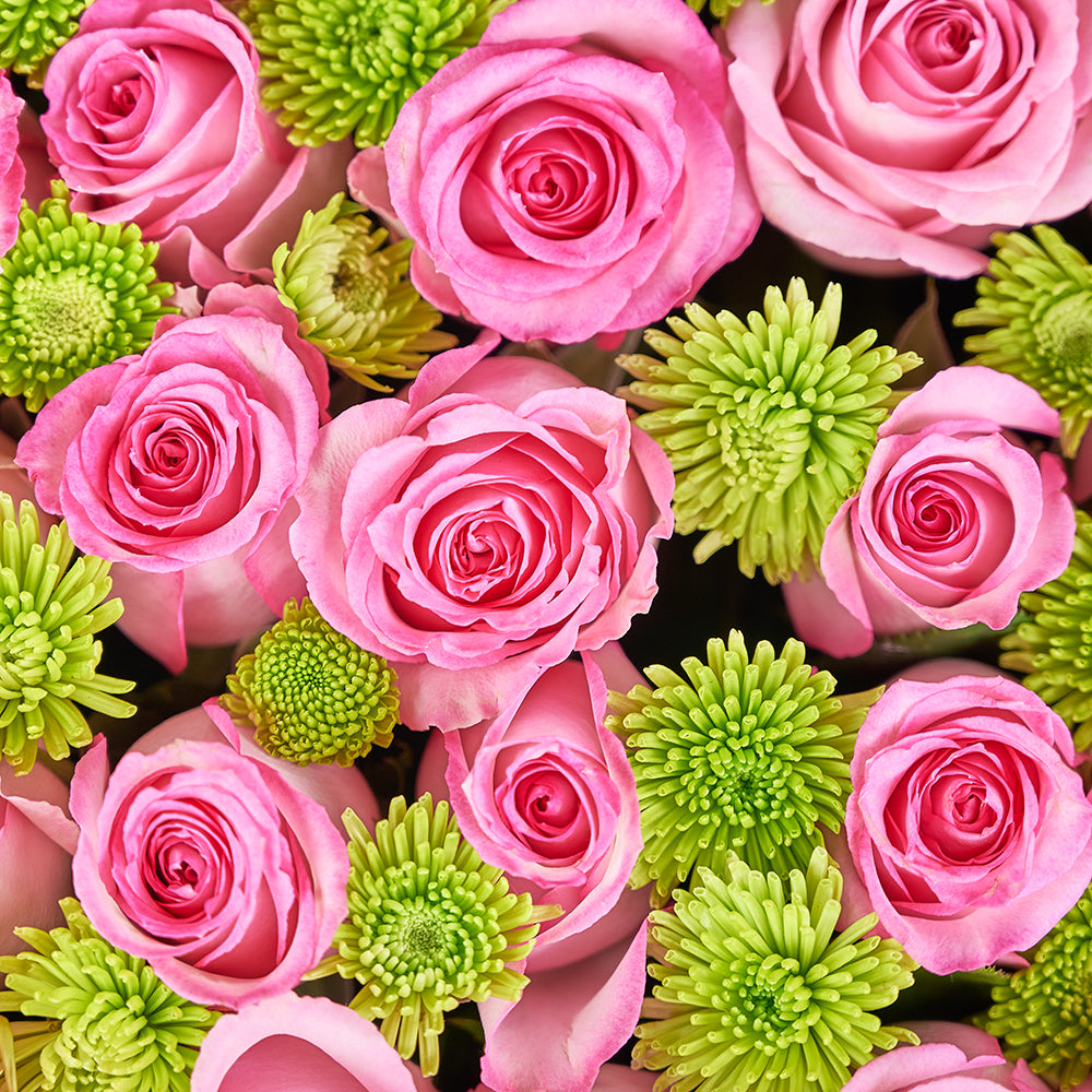 Mother’s Day Large Pink Rose Box Gift from New York Blooms - Floral Gift Box - New York Delivery.