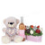 Mother’s Day Pink Wine, Bear & Chocolate Covered Strawberry Gift Tin