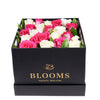 Mother’s Day Pink & White Rose Box Gift from New York Blooms - Mixed Floral Gift Hat Box - New York Delivery.