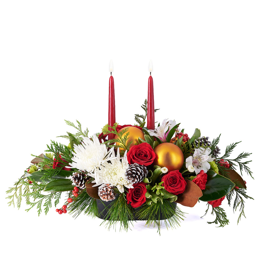 holiday,  christmas,  Mixed Floral Arrangement,  Mix Floral Arrangement,  Floral Arrangement,  Set 24018-2021, holiday floral delivery, delivery holiday floral, christmas arrangement usa, usa christmas arrangement