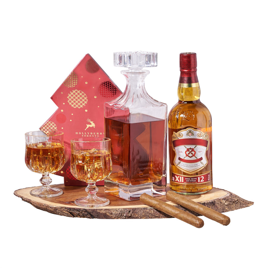 Joyous Decanter & Liquor Gift Set, liquor gift basket. liquor gift, liquor, christmas gift basket, christmas gift, christmas, holiday gift basket, holiday gift, holiday New York Blooms