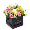 Orchid & Rose Forever Floral Gift from New York Blooms - Mixed Floral Gift Hat Box - New York Delivery.