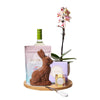 Orchid & Wine Easter Gift from New York Blooms - Floral & Wine Gift Sets - New York Delivery.