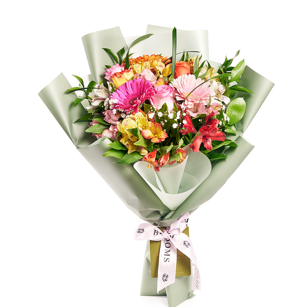 Parisian Brilliance Peruvian Lily Bouquet from New York Blooms - Mixed Floral Gifts - New York Delivery.
