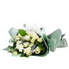 Parisian Whisper Tea Rose Bouquet, White Roses Bouquet, USA Delivery, NY Delivery