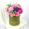 Perfect Pink Mixed Arrangement from New York Blooms - Mixed Floral Hat Box - New York Delivery.