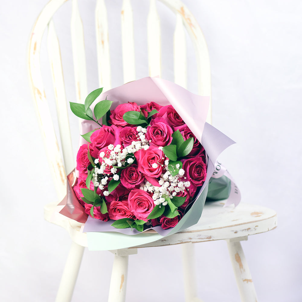 Pink Passion Rose Bouquet from New York Blooms - Flower Gifts - New York Delivery.