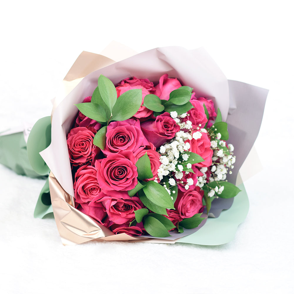 Pink Passion Rose Bouquet from New York Blooms - Flower Gifts - New York Delivery.