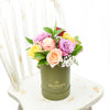Rainbow Essence Rose Gift from New York Blooms - Mixed Floral Hat Box - New York Delivery.