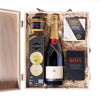 Snack & Champagne Gift Box from New York Blooms - Champagne Gifts - New York Delivery.