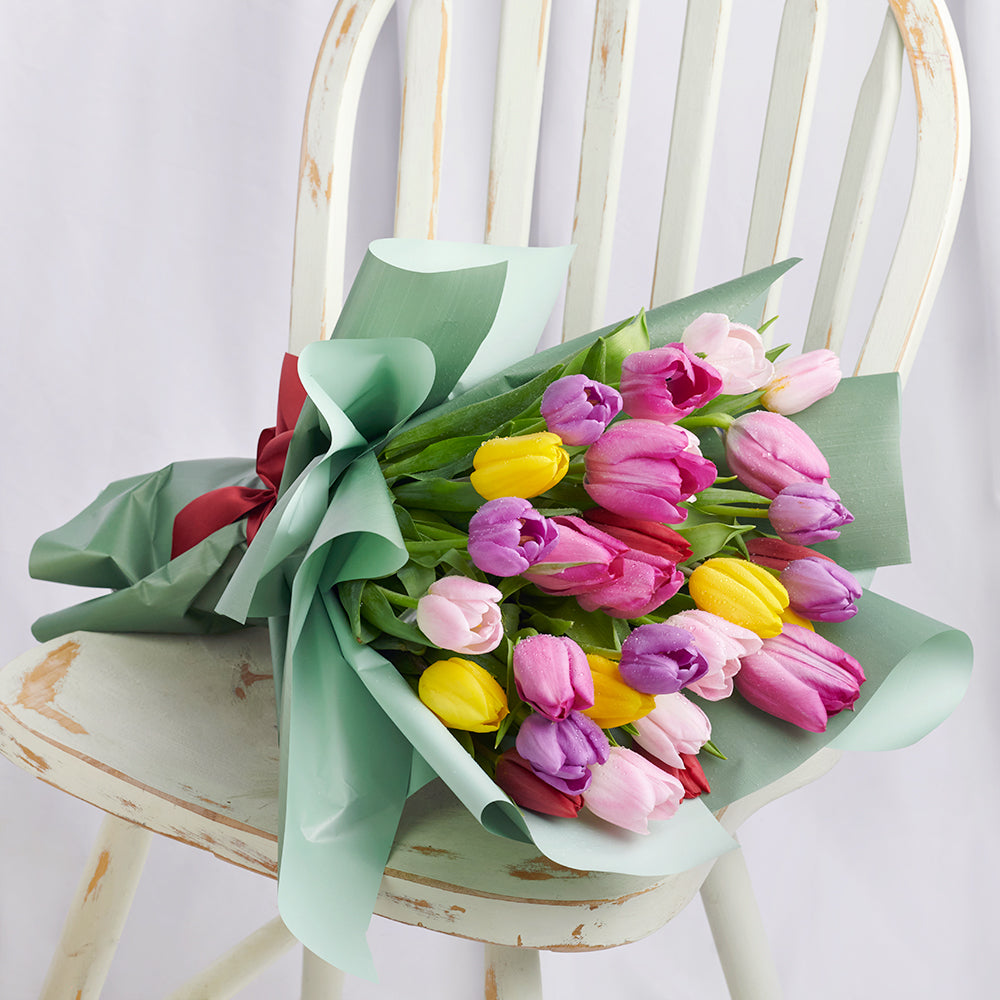 Spring Radiance Tulip Bouquet from New York Blooms - Flower Gifts - New York Delivery.