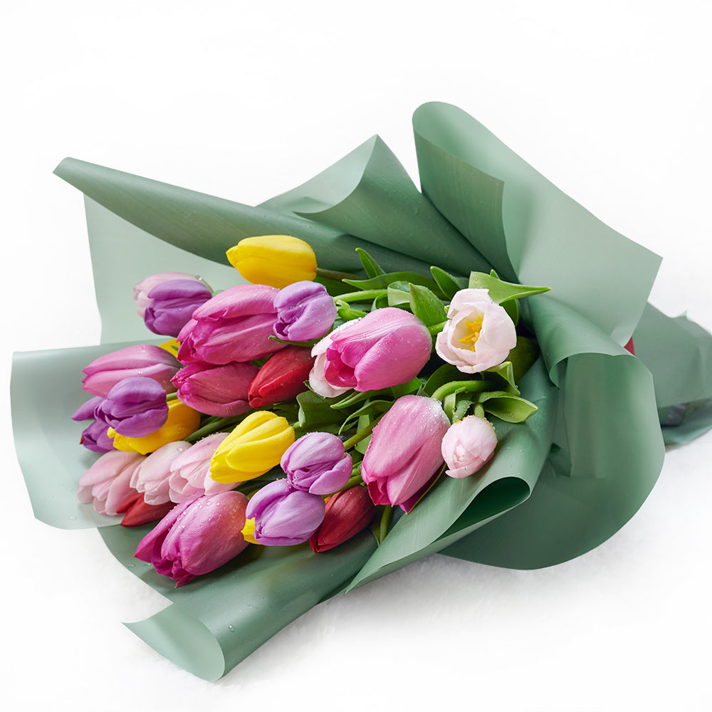 Spring Radiance Tulip Bouquet from New York Blooms - Flower Gifts - New York Delivery.