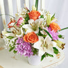 Spring Rose & Lily Arrangement from New York Blooms - Mixed Floral Gifts - New York Delivery.
