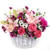 Suddenly Spring Mother’s Day Floral Gift, Mixed Floral Gift Baskets, Lilies, Roses, Daises, Gerberas, Mixed Floral Gifts, NY Same Day Delivery