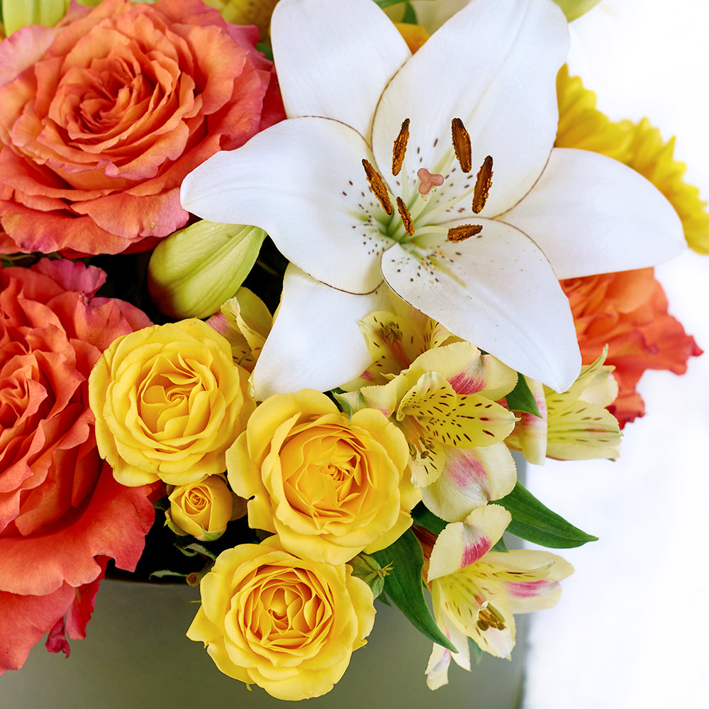 Summer Glow Mixed Arrangement from New York Blooms - Mixed Floral Gifts - New York Delivery.