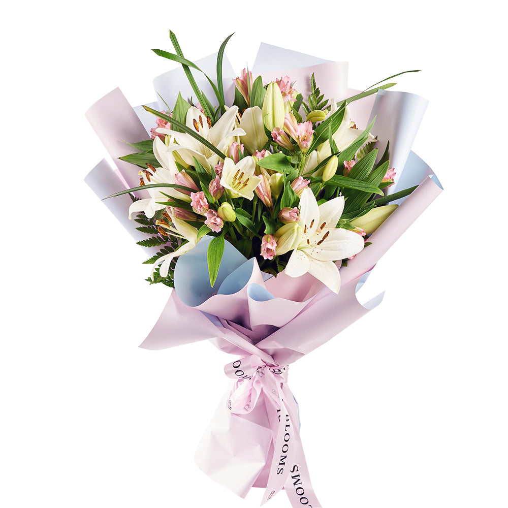 Summer Splash Peruvian Lily Bouquet - New York Blooms
