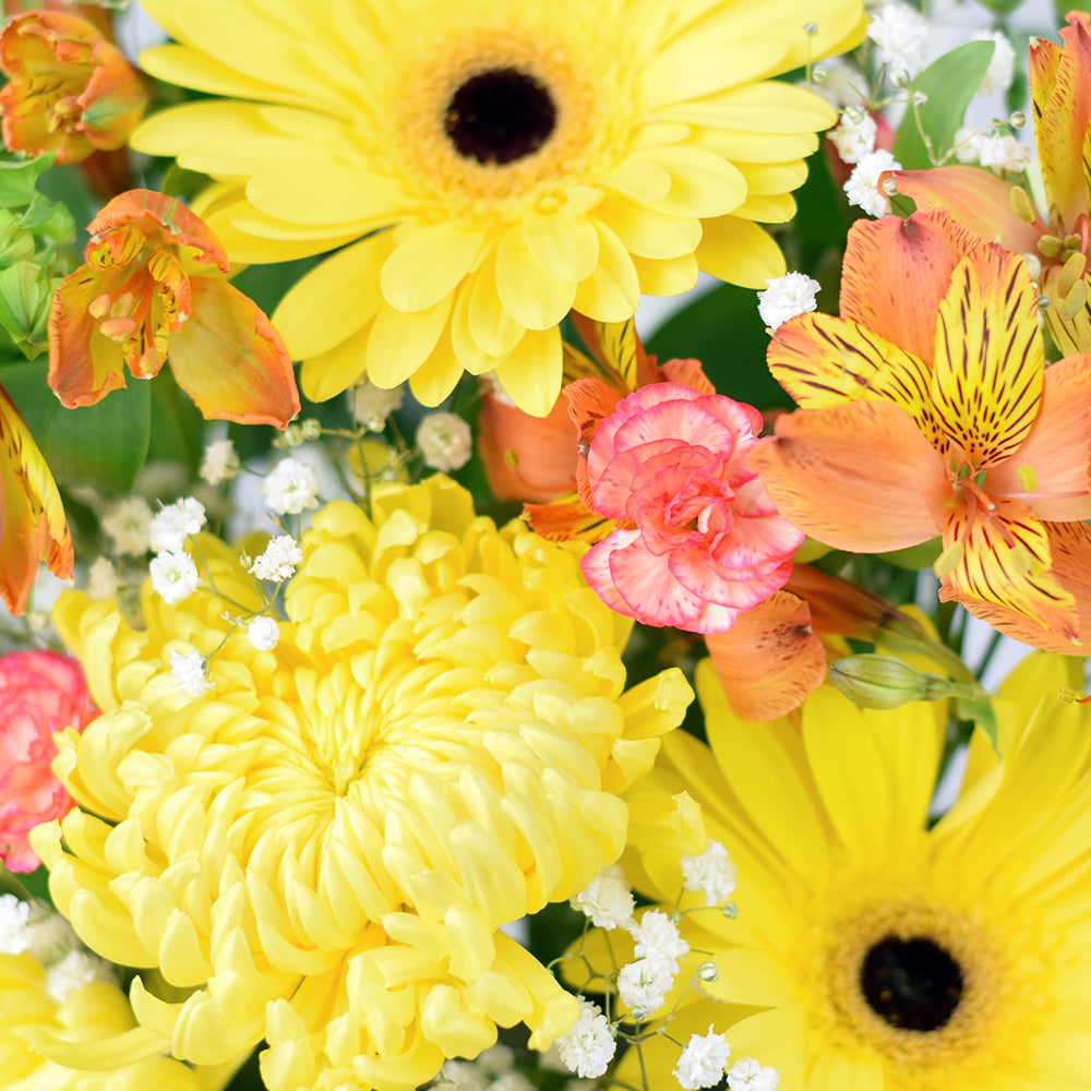 Sunrise Mixed Floral Arrangement from New York Blooms - Mixed Floral Gifts - New York Delivery.
