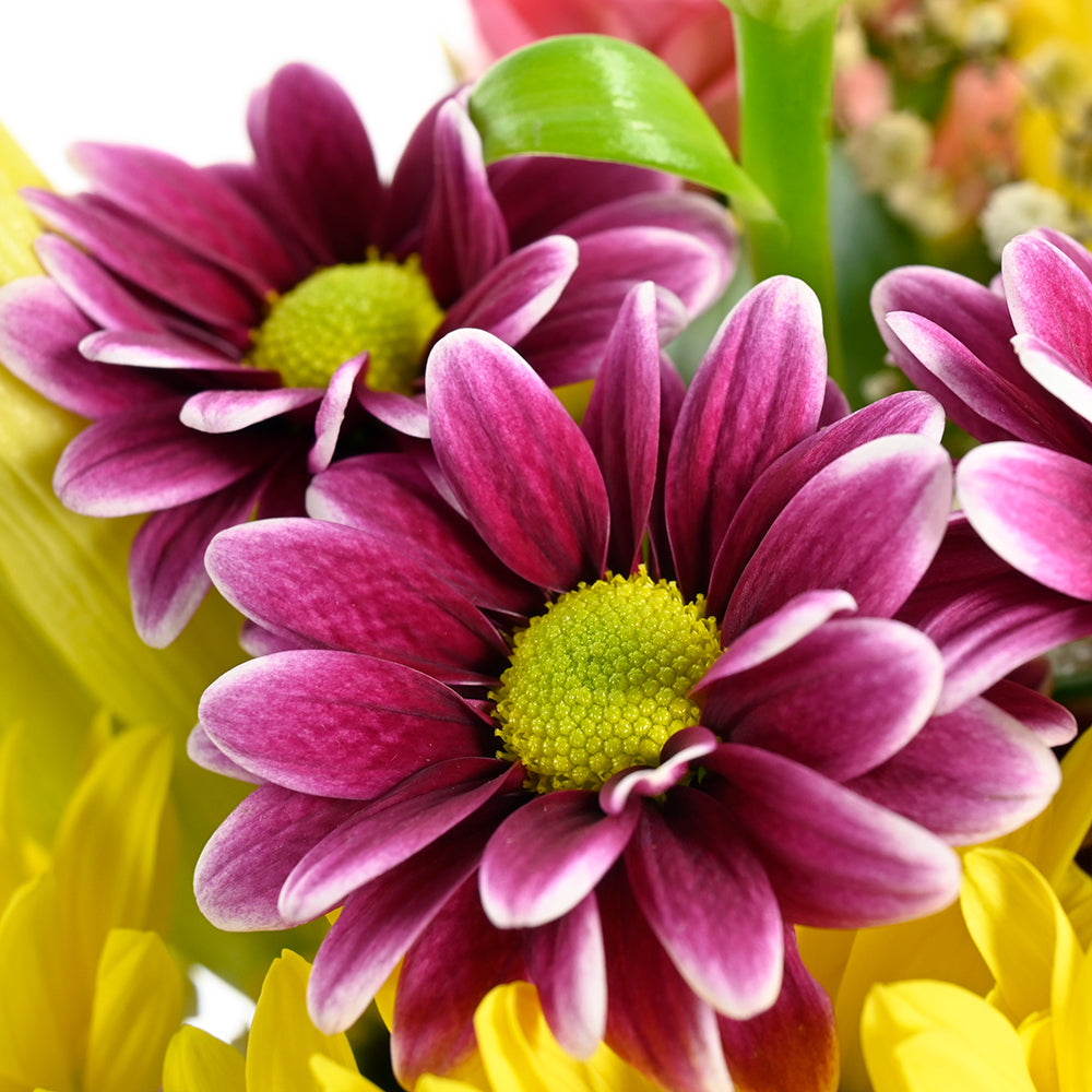 Mother’s Day Floral Wooden Cart from New York Blooms - Mixed Floral Gift Arrangement - New York Delivery.