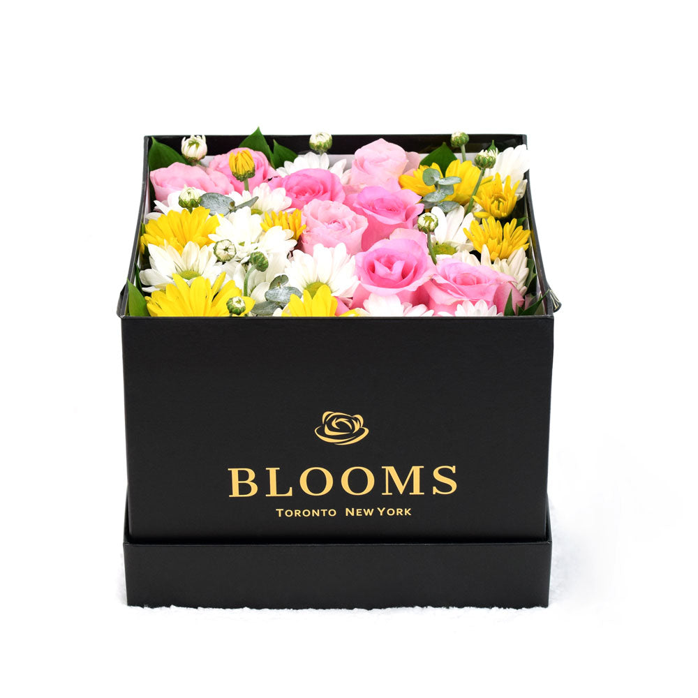 Tuscan Tea Party Box Rose Set from New York Blooms - Mixed Floral Gift Box - New York Delivery.