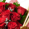 Valentine's Day 12 Stem Red Rose Bouquet With Box & Bear from New York Blooms - Flower Gift Set - New York Delivery.