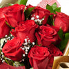 Valentine’s Day 12 Stem Red Rose Bouquet With Box & Champagne from New York Blooms - Flower & Champagne Gift Set - New York Delivery.