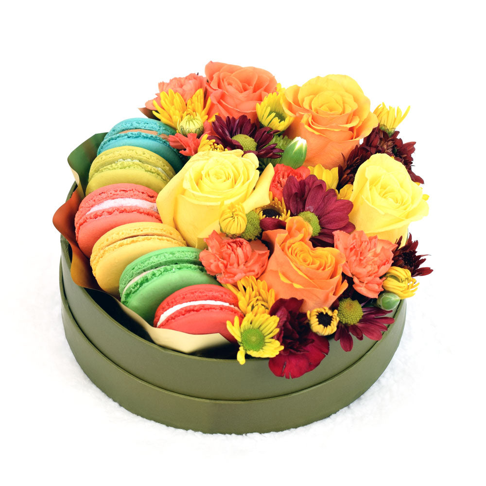 Vintage Rainbow Floral Gourmet Box Set - Floral Box Set - New York Delivery.