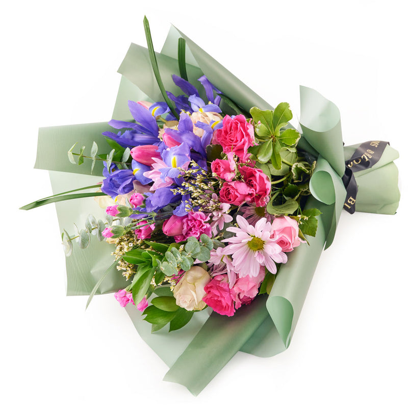 Violet Fantasy Mixed Iris Bouquet from New York Blooms - Mixed Floral Gifts - New York Delivery.