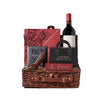 Wine & Chocolate Gift Basket from New York Blooms - Wine Gift Baskets - New York Delivery.