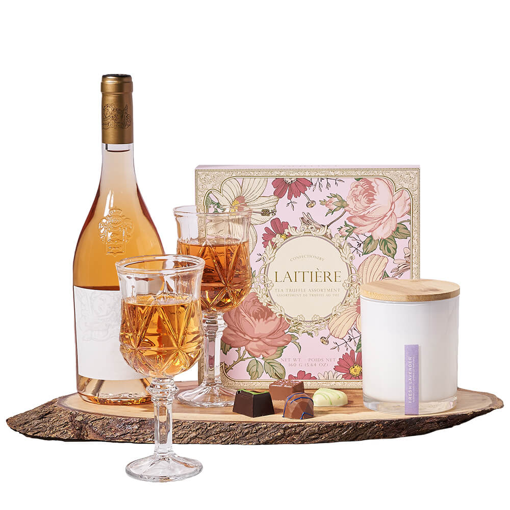 Wine &amp; Fine Things Set from New York Blooms - Wine Gift Set - New York Delivery.